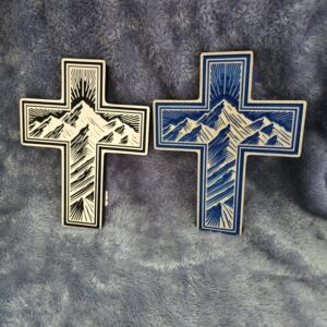 Carved Mountain Crosses