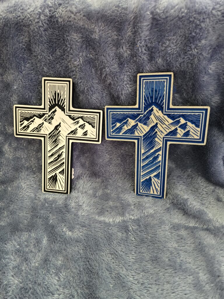 Carved Mountain Crosses
