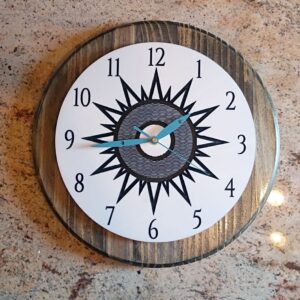 Custom Corian and Wood Clocks
